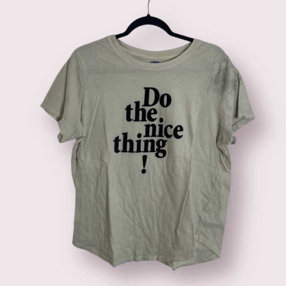 Do The Nice Thing Sweet Hipster Hippie Art Artsy Chic Girly Tee TShirt Blouse
